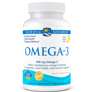 Nordic Naturals Ultimate Omega, 690 mg, Citron, 60 softgelových kapslí