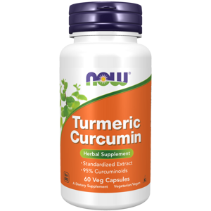 NOW® Foods NOW Curcumin (kurkumin), 60 rostlinných kapslí