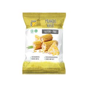Popcrop - Bezlepkové kukuřičné pyramidky s rýží a himalájskou solí, 80 g