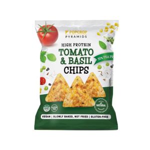 Popcrop - Proteínové chipsy s paradajkovo-bazalkovou príchuťou, 60 g