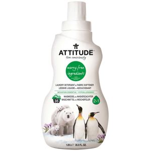 Attitude - 2v1 prací gel a aviváž s vôňou Mountain Essentials, 1050 ml