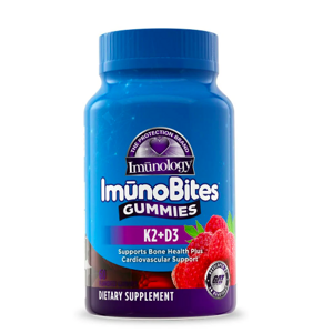GAT ImunoBites Gummies vitamin D3 & K2 Raspberry, vitamin D3 & K2 malina, 60 gumových bonbónů