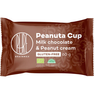 BrainMax Pure Peanuta Cup, Čoko košíček s arašidovým krémom, BIO, 60 g *CZ-BIO-001 certifikát / Košíček s mléčnou čokoládou a burákovým máslem
