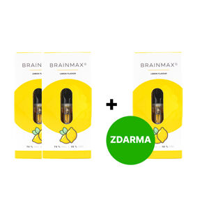2+1 ZDARMA: BrainMax Fresh Lemon HáHaCé, náplň do CéBéDé Pen Vaporizéru, 0,5 ml, 74% HáHáCé, 18% CéBéDé