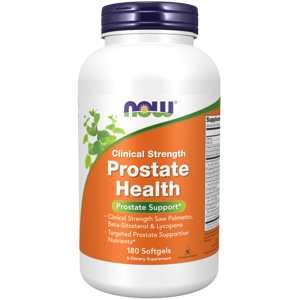 NOW® Foods NOW Clinical Strength Prostate Health (podpora prostaty), 180 softgel kapslí
