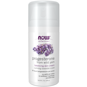 NOW® Foods NOW Natural Progesterone Balancing Skin Cream with Lavender, progesteron krém s levandulí, 85 g