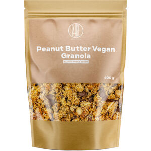 BrainMax Pure Peanut Butter Vegan Granola, granola s arašidovým maslom, 400 g Zapečené vločky s arašidovým krémom