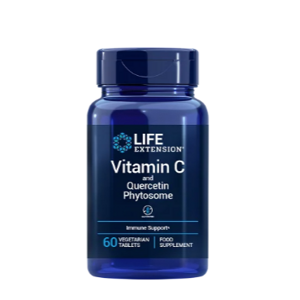 Life Extension Vitamin C a Quercetin Phytosome, vitamin C s kvercetinem, 60 rostlinných tablet