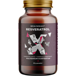 BrainMax Resveratrol Powder, resveratrol prášek, 50 g
