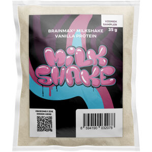 BrainMax Milkshake Protein, 35 g, VZORKA Príchuť: Vanilka BIO srvátka + BIO mliečny proteín, doplnok stravy