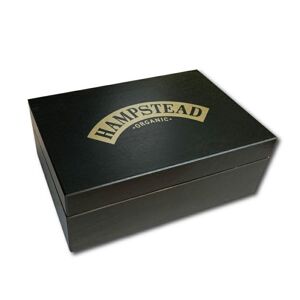 Hampstead Tea London Hampstead Tea - Luxusní černá dřevěná kazeta mix sáčkových BIO čajů 78ks - 6 druhů *SK-BIO-002 certifikát