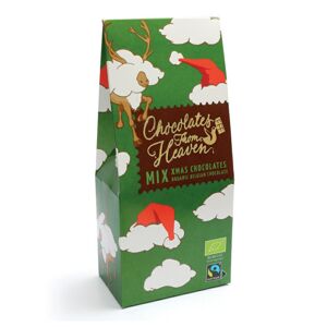 Chocolates from Heaven - BIO vianočné čokoládové pralinky z mliečnej a horkej čokolády, 100g *CZ-BIO-001 certifikát