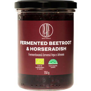 BrainMax Pure Beetroot & horseradish, fermentovaná červená repa s chrenom, BIO, 350 g *CZ-BIO-001 certifikát