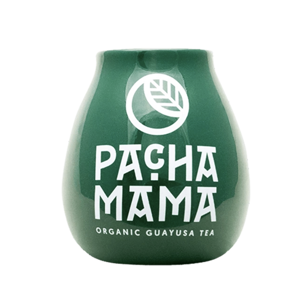 Kalabasa keramická - Zelená s nápisem Pachamama