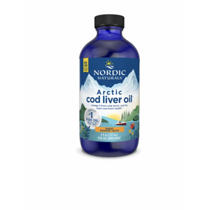 Nordic Naturals Arctic Cod liver oil (olej z tresčích jater) - Pomeranč, 237 ml