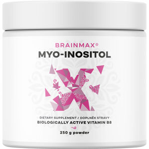 BrainMax Myo-Inositol, 250 g Myo-inositol pre podporu hormonálnej rovnováhy u žien, 125 dávok