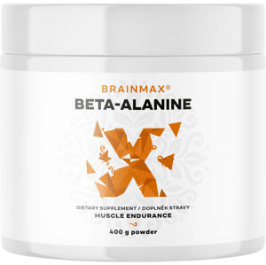 BrainMax Beta-alanine, Beta-alanin, 400 g Aminokyselina pre vyšší výkon, oddialenie únavy, lepšia vytrvalosť a podpora regenerácie, 266 dávok