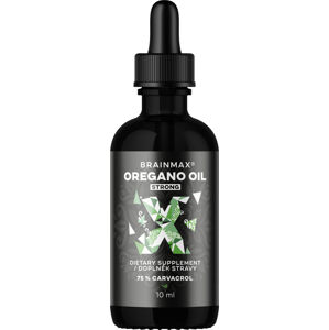 BrainMax Oregano oil, oregánový olej, 10 ml *CZ-BIO-001 certifikát / olej z oregana s obsahom 77% karvakrolu