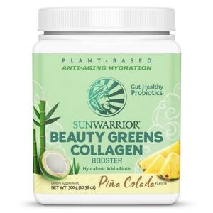Sunwarrior Beauty Greens Collagen Booster, (podpora tvorby kolagenu) piña colada, 300 g Výživový doplnok