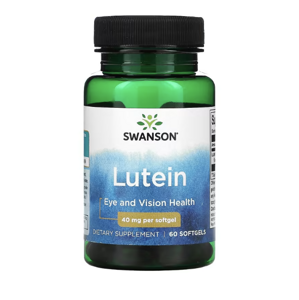 Swanson Lutein (zdraví očí), 40 mg, 60 softgelových kapslí Výživový doplnok