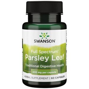 Swanson Parsley Leaf, List Petržele, 400 mg, 60 kapslí Výživový doplnok