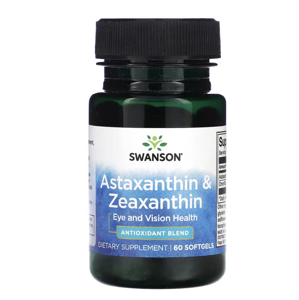 Swanson Astaxanthin&Zeaxanthin, 60 kapslí Výživový doplnok