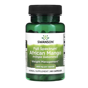 Swanson Full Spectrum African Mango (Irvingia Gabonensis), 400 mg, 60 kapslí Výživový doplnok