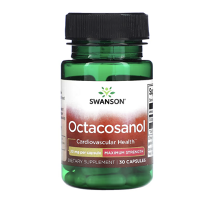 Swanson Osctacosanol, Maximum Strength, 20 mg, 30 kapslí Výživový doplnok