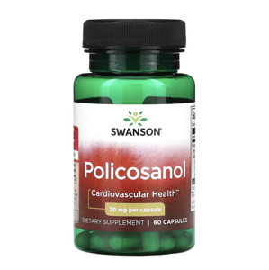 Swanson Policosanol 20 mg, 60 kapslí Výživový doplnok