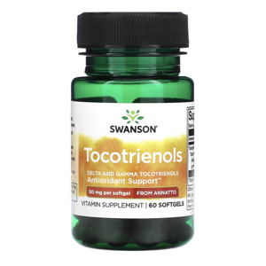 Swanson Tocotrienols, 50 mg, 60 kapslí Výživový doplnok