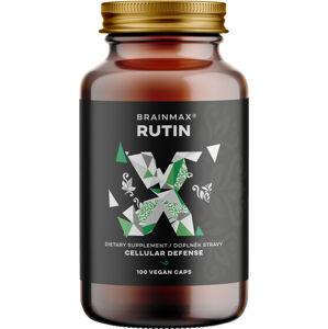 BrainMax Rutin, 500 mg, 100 rastlinných kapsúl Bioflavonoid posilňujúci krvné cievy a zlepšujúci krvný obeh