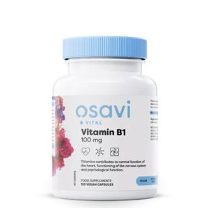 Osavi Vitamin B1, 100 mg, 60 rostlinných kapslí Výživový doplnok
