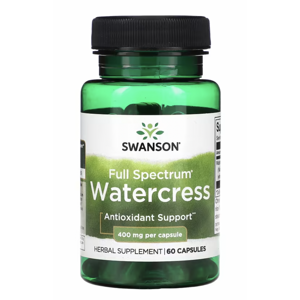 Swanson Full Spectrum Watercress, řeřicha, 400 mg, 60 kapslí Výživový doplnok