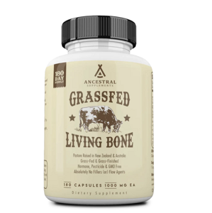 Ancestral Supplements Newtraceuticals, Grass-fed Living Bone, zdraví kostí, 180 kapslí, 180 dávek Výživový doplnok