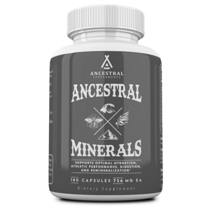 Newtraceuticals Ancestral Supplements, Ancestral Minerals, komplex minerálů, 180 kapslí, 30 dávek Výživový doplnok