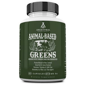 Newtraceuticals Ancestral Supplements, Animal-Based Greens, Superpotraviny s probiotiky, 180 kapslí, 30 dávek Výživový doplnok