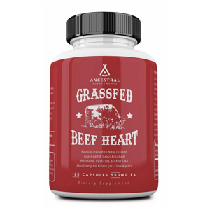 Newtraceuticals Ancestral Supplements, Grass-fed Beef Heart, Hovězí srdce v Grass-fed kvalitě, 180 kapslí, 30 dávek Výživový doplnok