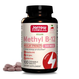 Jarrow Formulas Jarrow Methyl B-12 Cherry, Třešeň, 500 mcg, 100 žvýkacích tablet Výživový doplnok