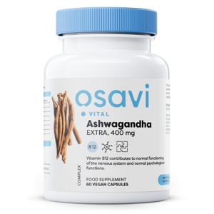 Osavi Ashwagandha Extra, 400 mg, 60 vegan kapslí Výživový doplnok