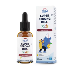 Osavi Super Strong DHA Kids, Extra silné DHA pro děti, 650 mg, citrón, 50 ml doplnok stravy