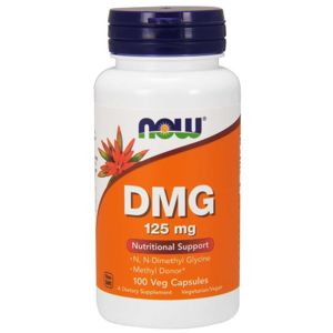 NOW® Foods NOW DMG (Dimethylglycin), 125 mg, 100 rastlinných kapsúl