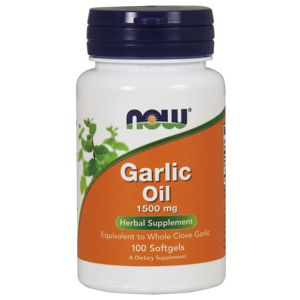 NOW® Foods NOW Garlic Oil, cesnakový olej, 1500 mg, 100 softgel kapsúl