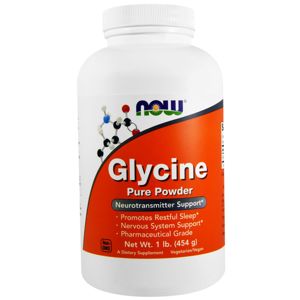 NOW® Foods NOW Glycín, čistý prášok, 454 g