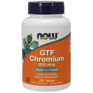 NOW® Foods NOW Chromium GTF, 200 µg, 250 tabliet