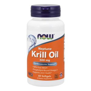 NOW® Foods NOW Krill Oil Neptune (olej z krilu), 500 mg, 60 softgel kapsúl