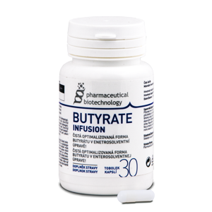 Pharmaceutical Biotechnology Butyrate Infusion 30 kapsúl (čistá forma butyrátu)