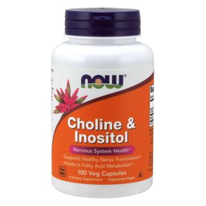 NOW® Foods NOW Cholin & Inositol, 500 mg, 100 kapsúl