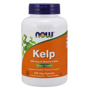 NOW® Foods NOW Kelp s prírodným jódom, 325 ug, 250 rastlinných kapsúl