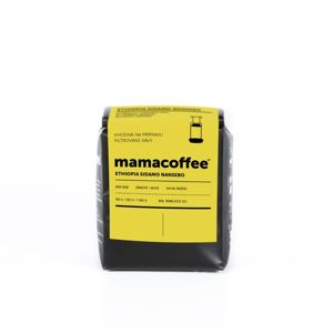 Mamacoffee - Ethiopia Sidamo Nansebo, 250g Druh mletie: Mletá, Expirace 3.12.2020