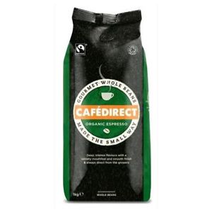 Cafédirect - BIO Espresso zrnková káva, 1 kg